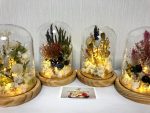 ブーケのお花のフラワードーム(ランプ付)