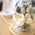 ブーケのお花のフラワードーム(ランプ付)