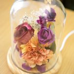 ブーケのお花のフラワードーム(ランプ付)